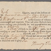 Henry Ten Eyck docket of actions at law and related documents