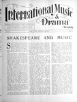 International music and drama