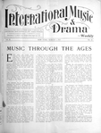 International music and drama