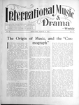 International music and drama