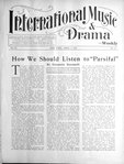 International music and drama