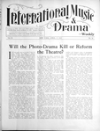 International music and drama