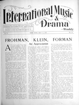International music and drama
