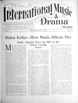 International music and drama
