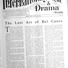 International music and drama