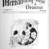 International music and drama