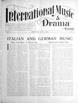 International music and drama
