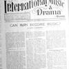 International music and drama