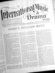International music and drama