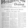 International music and drama