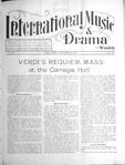 International music and drama