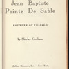 Jean Baptiste Pointe de Sable
