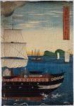 American steamship off the coast of Yokohama