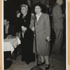 Sophie Tucker and Margaret Chang during war bonds fundraiser