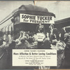 Mercury Records promotional poster for Sophie Tucker recording "Sophie Tucker for President" (Mercury label 5839)
