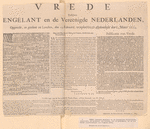 Broadside proclamation of the signing of the Treaty of Westminster