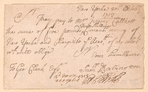 Letter from Samuel Babington to Geo. Clark