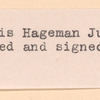 Probate of Francis Hageman, Jr.’s will