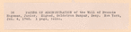 Papers of administration of the will of Francis Hageman, Jr