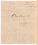 Letter from Jas. Fairlie to G.W. Van Schaick