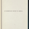 An Elementary History of America