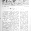 International music and drama