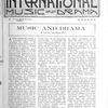 International music and drama