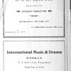 International music and drama