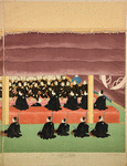 Japanese entertaining Commodore Perry