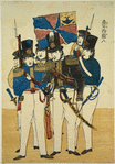 Russian officials in Nagasaki in 1855