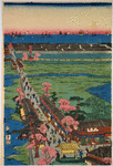 View of the Pleasure Quarter in Yokohama, Kanagawa