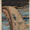 Summer view of the Ryogoku Bridge in the Eastern Capital