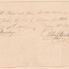 Order to Mr. Roberts from Robert Butler for six plates