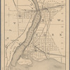 Map of Niagara Falls, suspension bridge, and vicinity