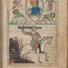Christ and Lamb in heaven; Fourth seal, the pale horse