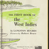The First Book of the West Indies