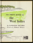 The First Book of the West Indies