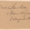 Andrew Jackson to William B. Lewis