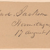 Andrew Jackson to William B. Lewis