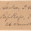 Andrew Jackson to William B. Lewis