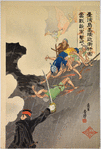 The Imperial Guard Defeats the Enemy in Hard Fighting at Jilong on the Island of Taiwan