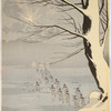 Illustration of the Invasion of China During Which Our Troops Fought Fiercely in Ice and Snow at Haicheng and Major-General Ôshima Bravely Faced the Enemy