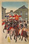 Departure from Shinbashi station of His Imperial Majesty the Commander-in-chief