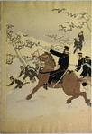 The advance guard at Weihaiwei takes the battery at Hundred Foot Cliff