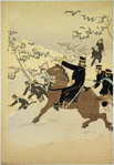 The advance guard at Weihaiwei takes the battery at Hundred Foot Cliff