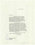 Letters and notes by Cheryl Crawford or her assistant Lee Tuft