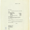 Letters and notes by Cheryl Crawford or her assistant Lee Tuft
