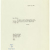 Letters and notes by Cheryl Crawford or her assistant Lee Tuft