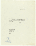 Letters and notes by Cheryl Crawford or her assistant Lee Tuft