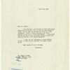 Letters and notes by Cheryl Crawford or her assistant Lee Tuft